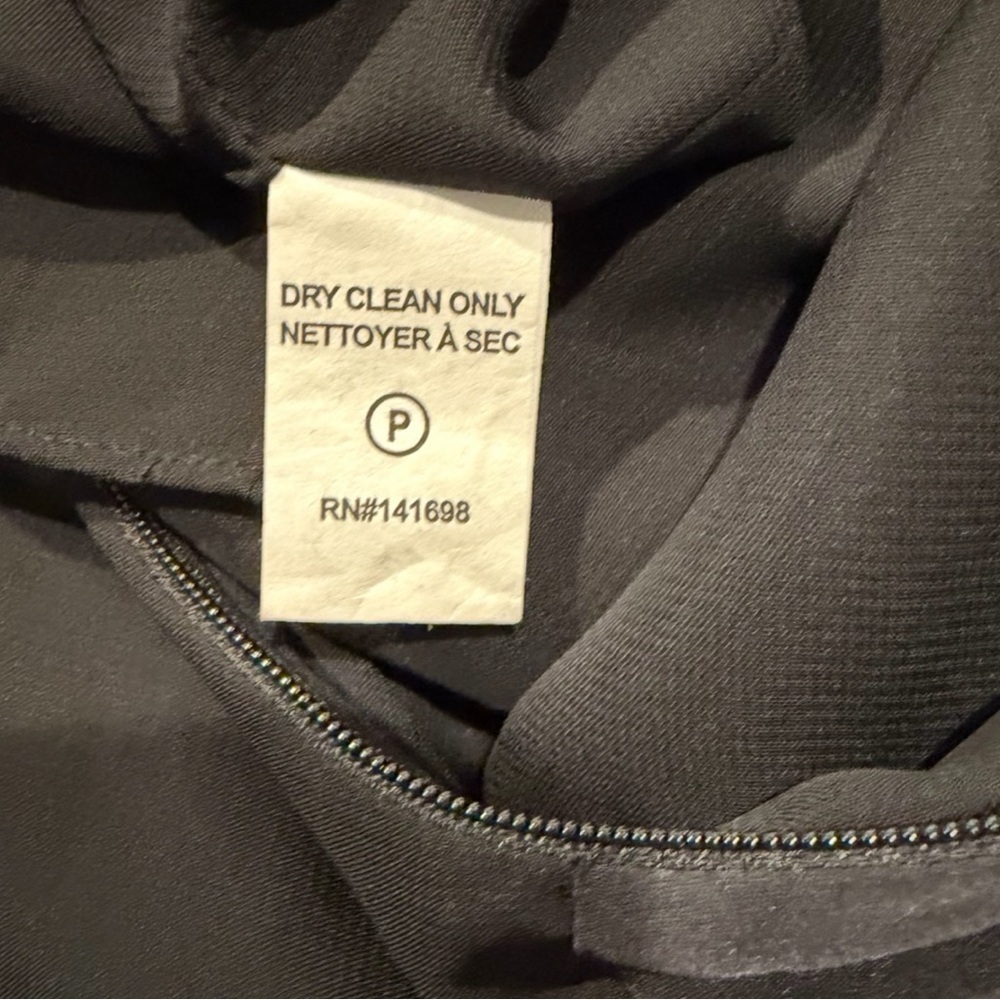 Ramy Brook Alexis wrap mini dress in black satin Womens 12 Like new - Picture 10 of 10